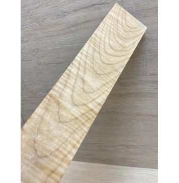 Клён Белый Явор, Волнистый заготовка накладки для электрогитары Тангент А Волна ААА 11х78х535 мм-5