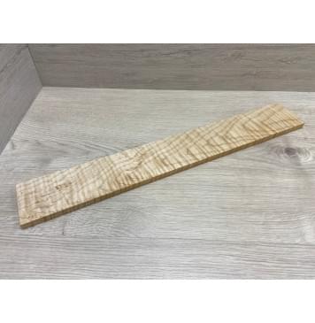 Клён Белый Явор, Волнистый заготовка накладки для электрогитары Тангент ААА Волна ААА 11х78х535 мм-0