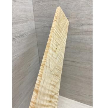 Клён Белый Явор, Волнистый заготовка накладки для электрогитары Тангент ААА Волна ААА 11х78х535 мм-8
