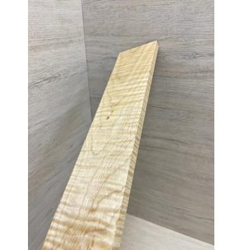 Клён Белый Явор, Волнистый заготовка накладки для электрогитары Тангент ААА Волна ААА 11х78х535 мм-7