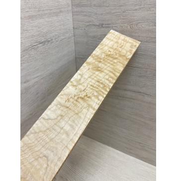 Клён Белый Явор, Волнистый заготовка накладки для электрогитары Тангент ААА Волна ААА 11х78х535 мм-6