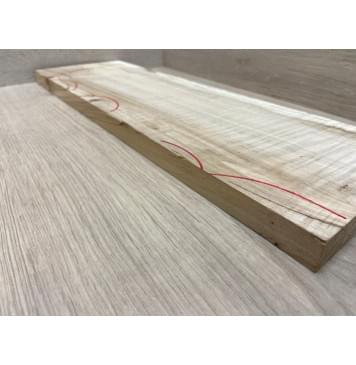 Клён Американский заготовка на топ для Тревел гитары Смешанный АА Волна ААА 19.5х150х465 мм (1шт под распил)-6