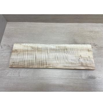 Клён Американский заготовка на топ для Тревел гитары Смешанный А Волна ААА 19.5х150х465 мм (1шт под распил)-0