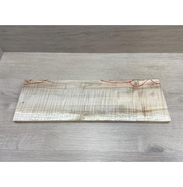 Клён Американский заготовка на топ для Тревел гитары Смешанный А Волна ААА 19.5х150х465 мм (1шт под распил)-1