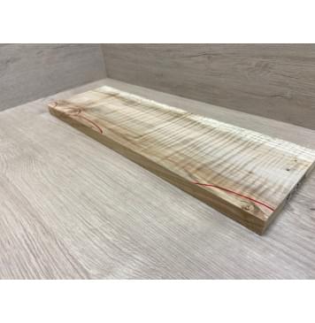 Клён Американский заготовка на топ для Тревел гитары Смешанный А Волна ААА 19.5х150х465 мм (1шт под распил)-9