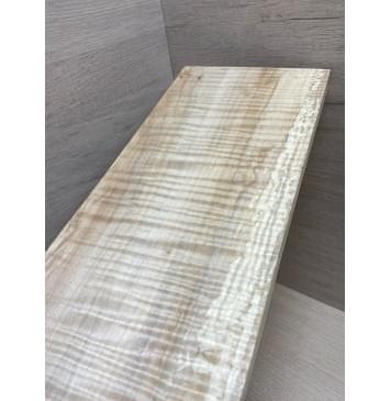 Клён Американский заготовка на топ для Тревел гитары Смешанный А Волна ААА 19.5х150х465 мм (1шт под распил)-11