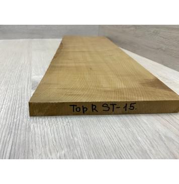 Клён Белый (Печеный 180) заготовка на топ Радиал АА 23х230х625 мм (1шт под распил)-4