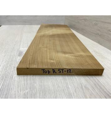 Клён Белый (Печеный 180) заготовка на топ Смешанный ААА 22х224х630 мм (1шт под распил)-4