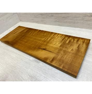 Клён Печеный Волнистый заготовка на топ Радиал АА Волна А 23х235х625 мм (1шт под распил)-0