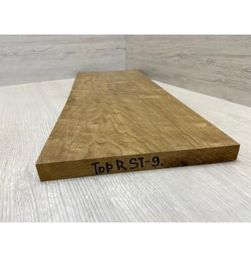 Клён Облачко Печеный 180 гр заготовка на топ Смешанный ААА Волна АА 24х245х625 мм (1шт под распил)-1