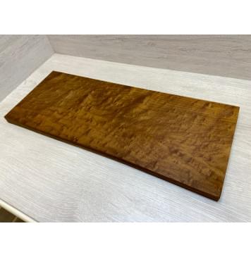 Клён Облачко Печеный 180 гр заготовка на топ Смешанный ААА Волна АА 24х245х625 мм (1шт под распил)-0