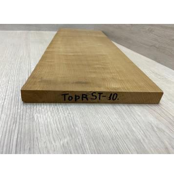 Клён Печеный Волнистый заготовка на топ Радиал АА Волна АА 23.5х225х630 мм (1шт под распил)-1