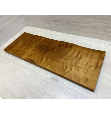 Клён Печеный Волнистый заготовка на топ Радиал АА Волна АА 23.5х225х630 мм (1шт под распил)-5