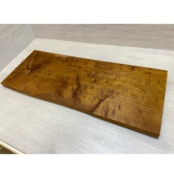 Клён Облачко Печеный 180 гр заготовка на топ Смешанный ААА Волна АА 24х245х630 мм (1шт под распил)-0