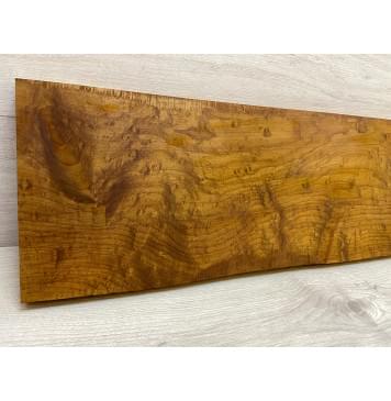 Клён Облачко Печеный 180 гр заготовка на топ Смешанный ААА Волна АА 24х245х630 мм (1шт под распил)-1