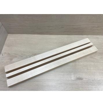 Клен Белый заготовка грифа безголовой гитары Радиал АА 37х(40-19-40)х630 мм - из 3х частей-1