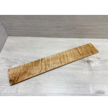 Клён Белый Явор, Волнистый заготовка накладки для электрогитары Смешанный АА Волна АА 10х84х530 мм-0