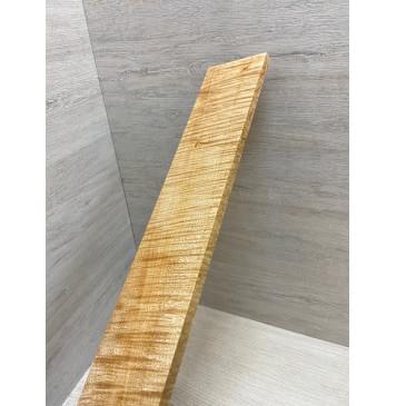 Клён Белый Явор, Волнистый заготовка накладки для электрогитары Смешанный АА Волна АА 10х84х530 мм-11