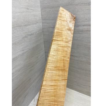 Клён Белый Явор, Волнистый заготовка накладки для электрогитары Смешанный АА Волна АА 10х84х530 мм-4