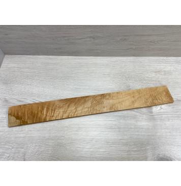 Клён Белый Явор, Волнистый заготовка накладки для электрогитары Смешанный ААА Волна АА 9х63х530 мм-0