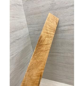 Клён Белый Явор, Волнистый заготовка накладки для электрогитары Смешанный ААА Волна АА 9х63х530 мм-2