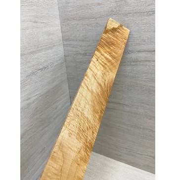 Клён Белый Явор, Волнистый заготовка накладки для электрогитары Смешанный ААА Волна АА 9х63х530 мм-1