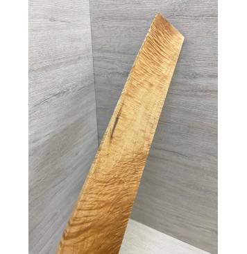 Клён Белый Явор, Волнистый заготовка накладки для электрогитары Смешанный ААА Волна АА 9х63х530 мм-4