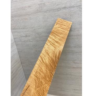 Клён Белый Явор, Волнистый заготовка накладки для электрогитары Смешанный ААА Волна АА 10х65х530 мм-0