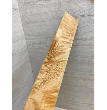 Клён Белый Явор, Волнистый заготовка накладки для электрогитары Смешанный ААА Волна АА 10х65х530 мм-9