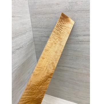 Клён Белый Явор, Волнистый заготовка накладки для электрогитары Смешанный ААА Волна АА 10х65х530 мм-8