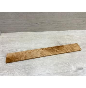 Клён Белый Явор, Волнистый заготовка накладки для электрогитары Смешанный ААА Волна АА 10х65х525 мм-0