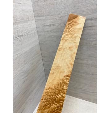 Клён Белый Явор, Волнистый заготовка накладки для электрогитары Смешанный ААА Волна АА 10х65х525 мм-7