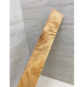 Клён Белый Явор, Волнистый заготовка накладки для электрогитары Смешанный ААА Волна АА 10х65х525 мм-6