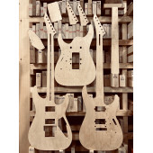 Шаблоны ESP M-II + OFR, комплект для фрезеровки гитары, фанера 8мм