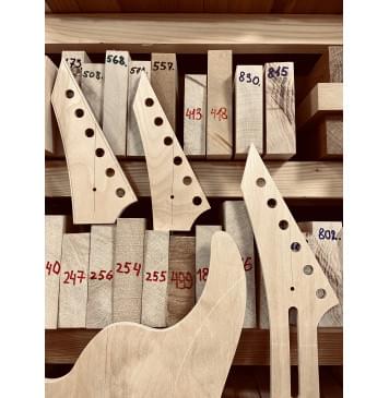 Шаблоны ESP M-II + OFR, комплект для фрезеровки гитары, фанера 8мм-1