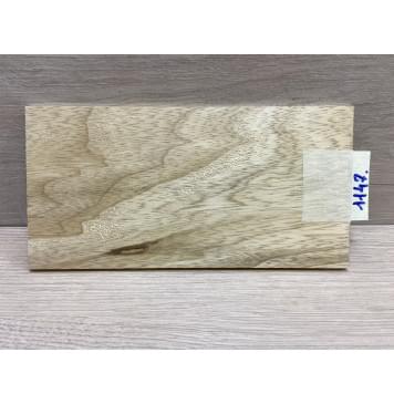 Корина Белая заготовка накладки на головку грифа Тангент ААА 5.5х110х210 мм-0