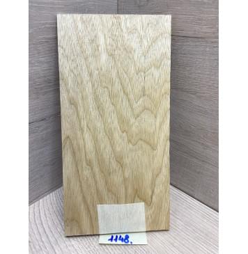 Корина Белая заготовка накладки на головку грифа Тангент ААА 6х110х210 мм-2