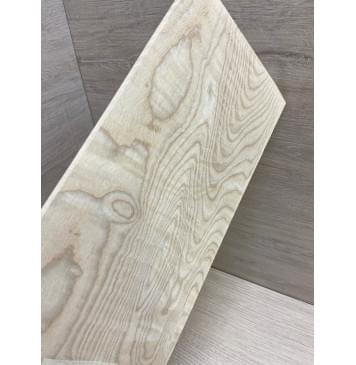 Ясень Белый заготовка накладки на головку грифа Тангент ААА 6х125х250 мм-3