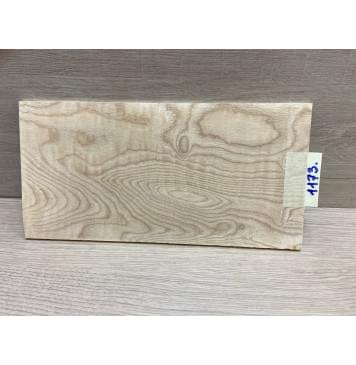 Ясень Белый заготовка накладки на головку грифа Тангент ААА 4.3х125х250 мм-0