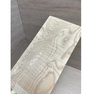 Ясень Белый заготовка накладки на головку грифа Тангент ААА 4.3х125х250 мм-3