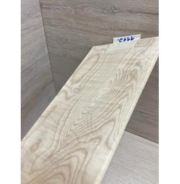 Ясень Белый заготовка накладки на головку грифа Тангент ААА 4.3х125х250 мм-4