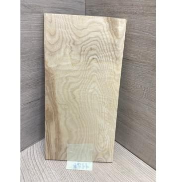 Ясень Белый заготовка накладки на головку грифа Тангент ААА 6х125х250 мм-1