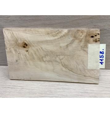 Тополь Кап заготовка накладки на головку грифа Смешанный ААА 4.7х107х180 мм-1