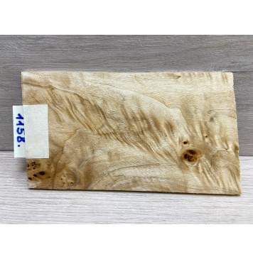 Тополь Кап заготовка накладки на головку грифа Смешанный ААА 4.7х107х180 мм-0