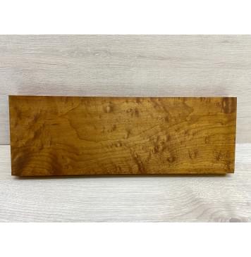 Клён Облачко (Печеный 180) заготовка на топ для Тревел гитары Смешанный ААА Волна А 28х154х435 мм (1шт под распил)-0