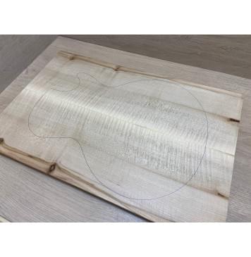 Клён Американский Белый Волнистый заготовка на топ Радиал АА Волна АА 20х185х560 мм (2 шт книжкой)-2