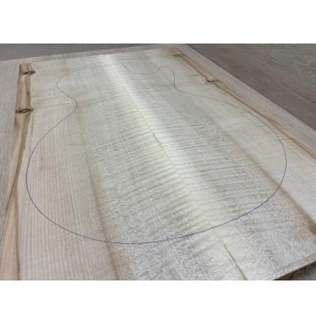 Клён Американский Белый Волнистый заготовка на топ Радиал АА Волна АА 20х185х560 мм (2 шт книжкой)-6