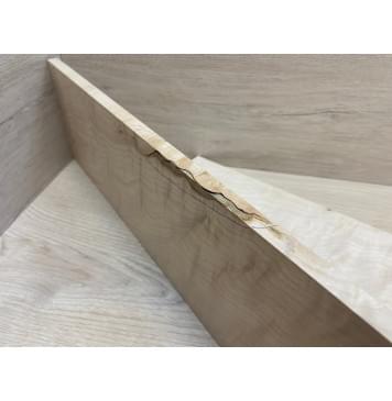 Клён Белый Явор, Волнистый заготовка на топ для Тревел гитары Смешанный АА Волна ААА 9х142х465 мм - 2 шт. (книжкой)-2