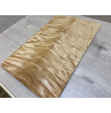 Клён Белый Явор, Волнистый заготовка на топ для Тревел гитары Смешанный АА Волна ААА 9х142х465 мм - 2 шт. (книжкой)-0