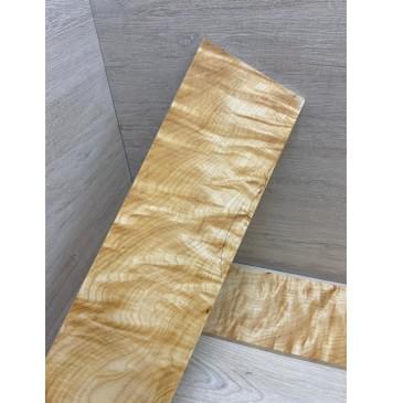 Клён Белый Явор, Волнистый заготовка на топ для Тревел гитары Смешанный АА Волна ААА 9х142х465 мм - 2 шт. (книжкой)-9